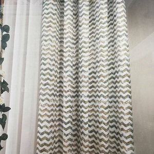 Cortina ZIG ZAG verde