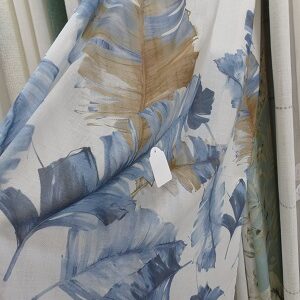 Visillo EDO hojas azul