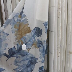 Visillo EDO hojas azul