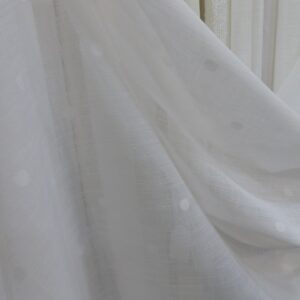 Visillo 1398 plumeti blanco