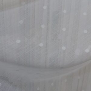 Visillo 1398 plumeti blanco