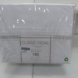 Juego sábanas LANDIR algodón blanco 180