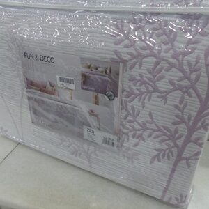 Colcha verano REVERSIBLE LILIT malva 135-150