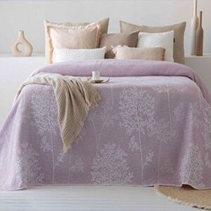 Colcha verano REVERSIBLE LILIT malva 135-150