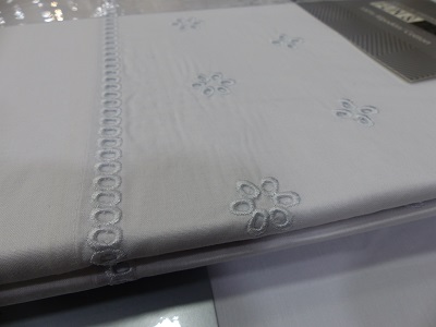 Juego de sábanas CAROLA algodón blanco