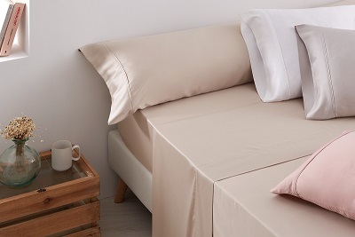 Juego sábanas BAMBÚ natural beige